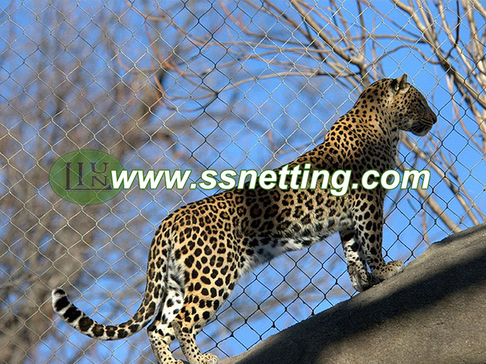 La red de cuerda flexible de 304 o 316 es ideal para la malla de la barrera del leopardo