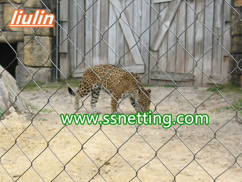 Proyecto de la malla de la malla de la cerca de la jaula de leopardo