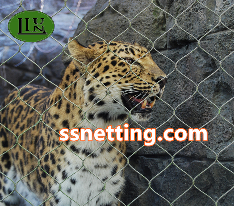 Malla del zoológico de acero inoxidable usado para la cerca de animales, gabinete animal, red de jaulas de aves